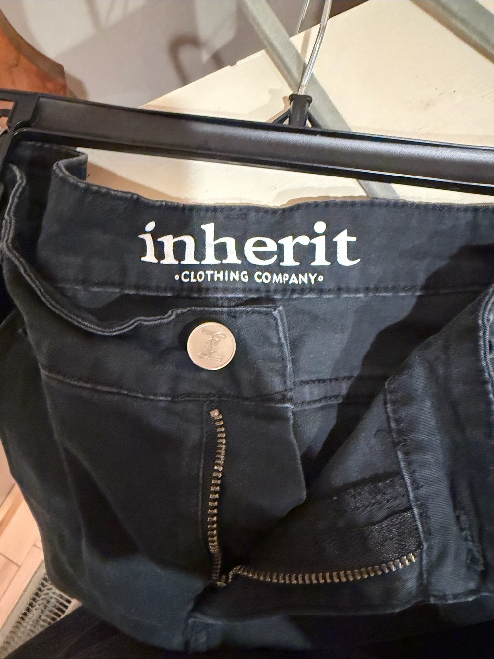 Inherit Black Denim Skirt - Picture 2 of 3